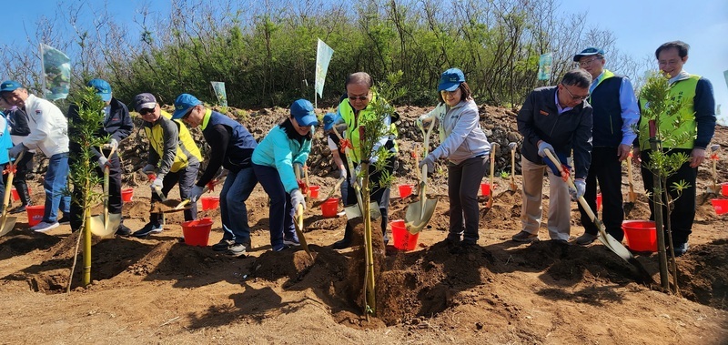澎湖青螺濕地生態園區造林 1600株樹苗索取一空
