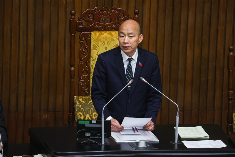 立院總質詢卓榮泰未率官員列席 韓國瑜：深表遺憾