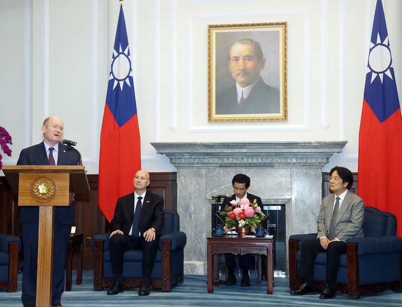 美跨黨派參議員訪台 承諾持續協助台灣自我防禦