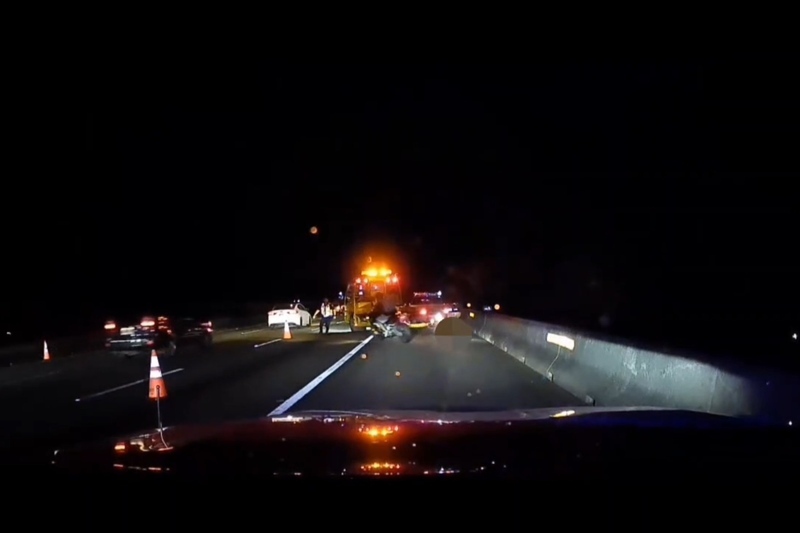 重機遮牌闖國道還傷警 騎士收4罰單並送法辦