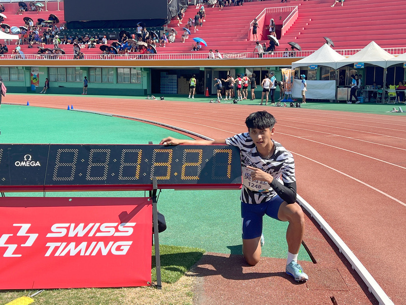 全中運高男110公尺跨欄 吳育廷破U20全國紀錄