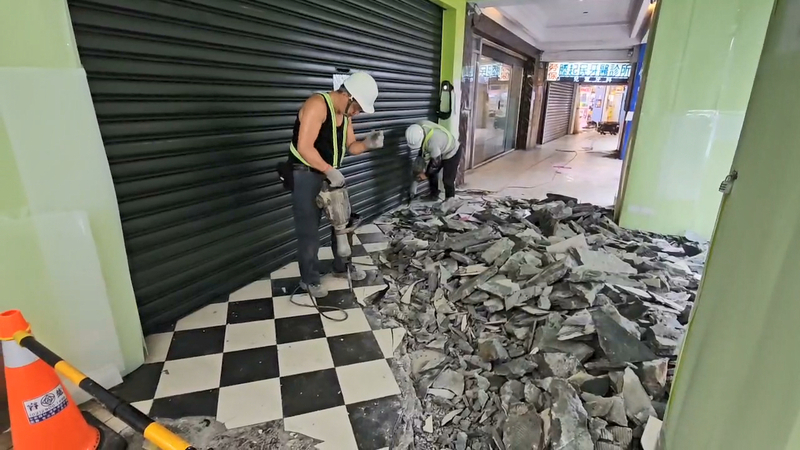 騎樓整平施工引罷團質疑 基市：不需停止營業