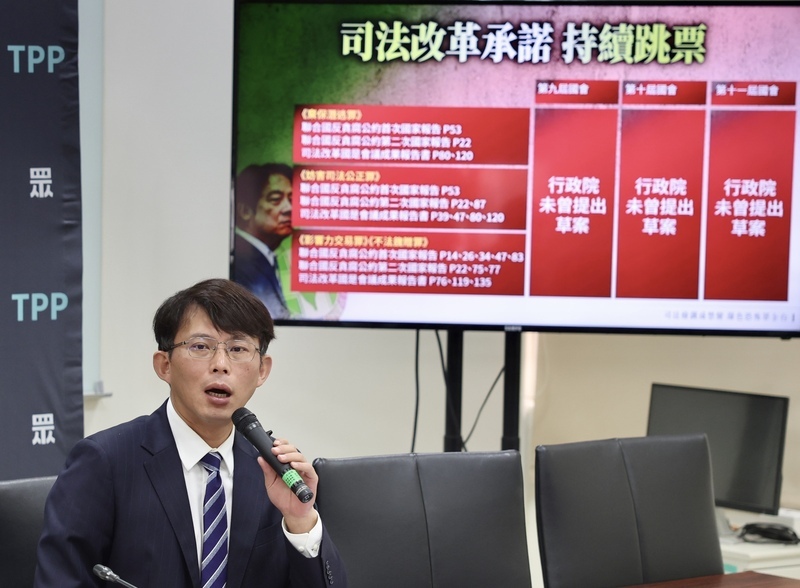 賴總統就職將滿1週年 黃國昌：司法毫無改革只有倒退