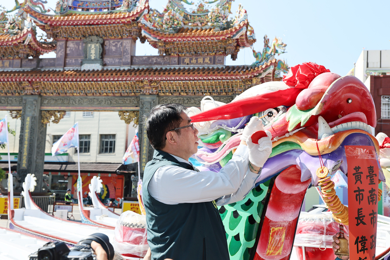 台南龍舟賽5/27起連5天登場 黃偉哲開光點睛