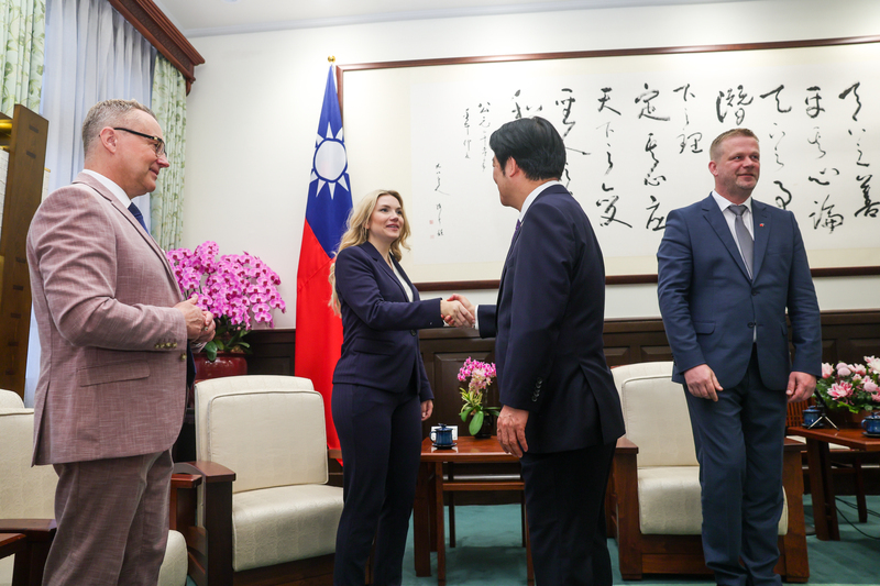 接見歐洲議會訪團 總統感謝議員持續為台灣發聲