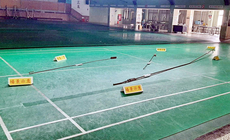 嘉大林森校區對外開放羽球場鋼筋掉落 即起封閉
