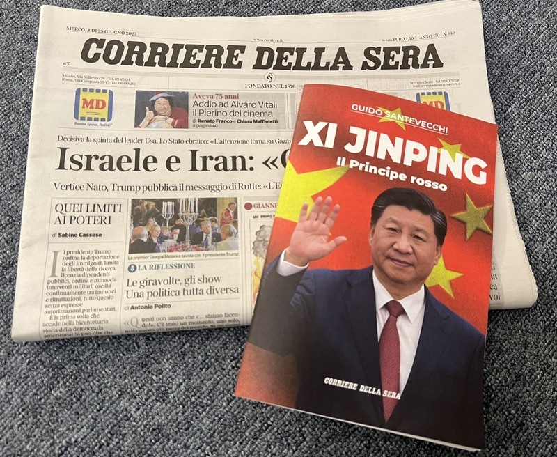 義大利報紙贈「習近平專刊」 揭中國野心併吞台灣