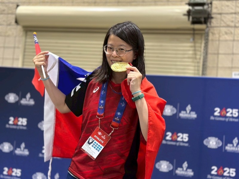 世界警消運動會 苗縣消防員黃雅慧桌球女單摘金
