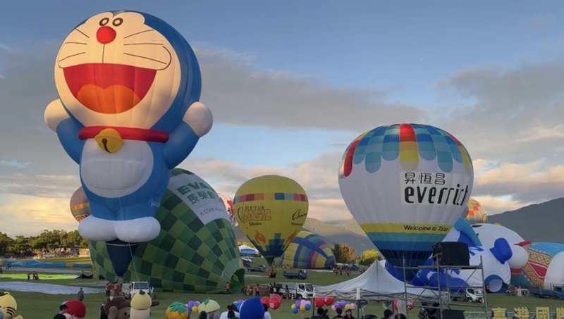 台東熱氣球嘉年華開幕 哆啦A夢首度亮相