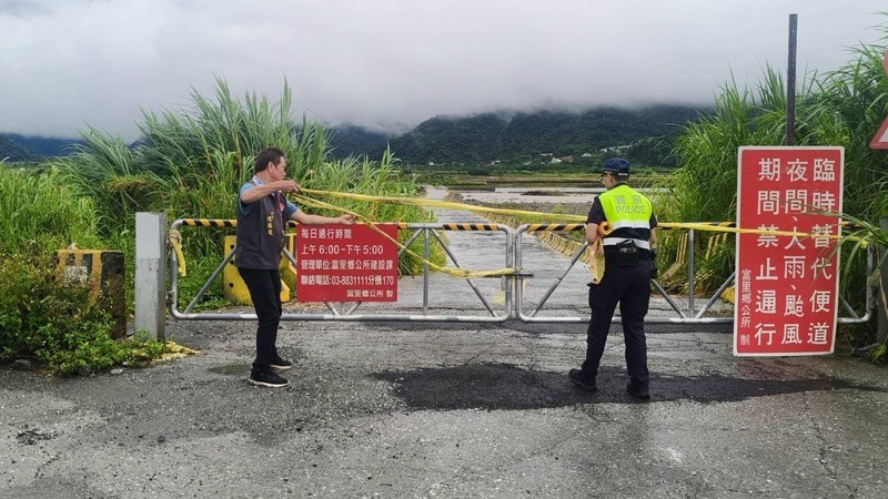 雨不斷秀姑巒溪水暴漲 花蓮崙天大橋便道封閉