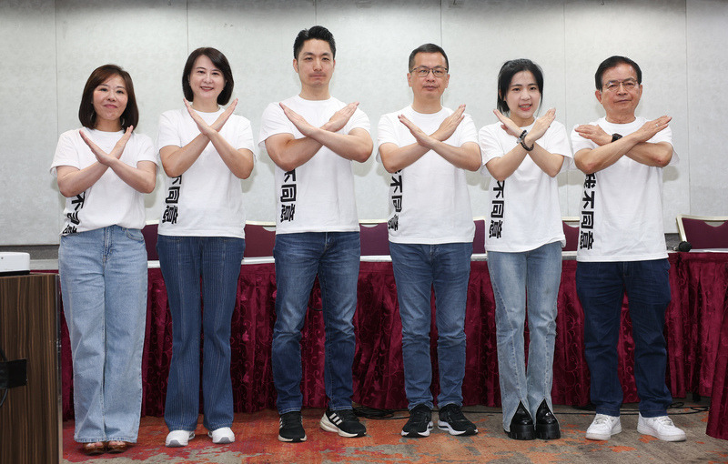 蔣萬安合體北市5藍委 共推廣告籲投不同意罷免票