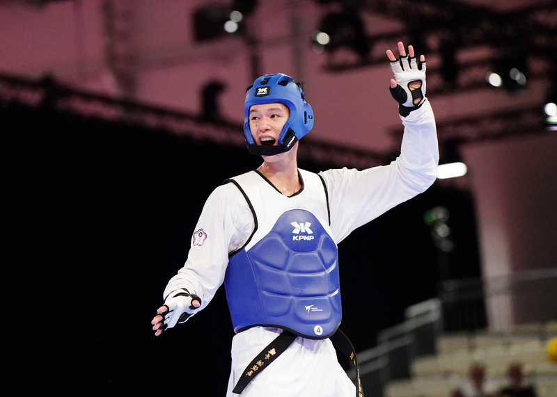 洪俊義生涯首戰世大運　跆拳道男子80公斤級奪銀