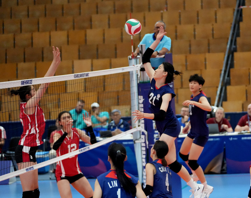 張稦豈狂轟29分 世大運台灣女排大逆轉勝中國