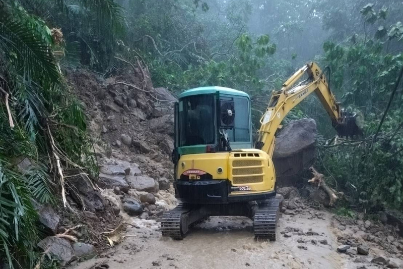 南化關山里雨量驚人 聯外道不通飲食無虞嘆領藥難