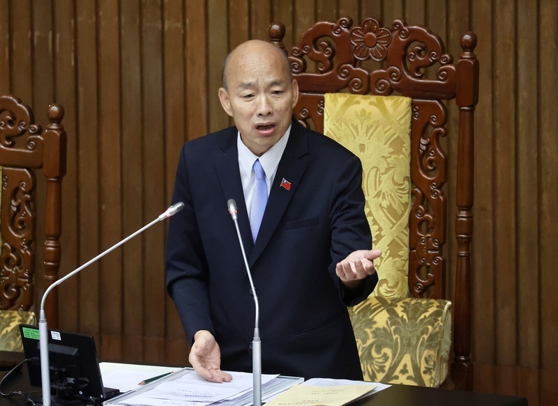 打詐專報劉書彬質詢談能源　韓國瑜提醒名不符實