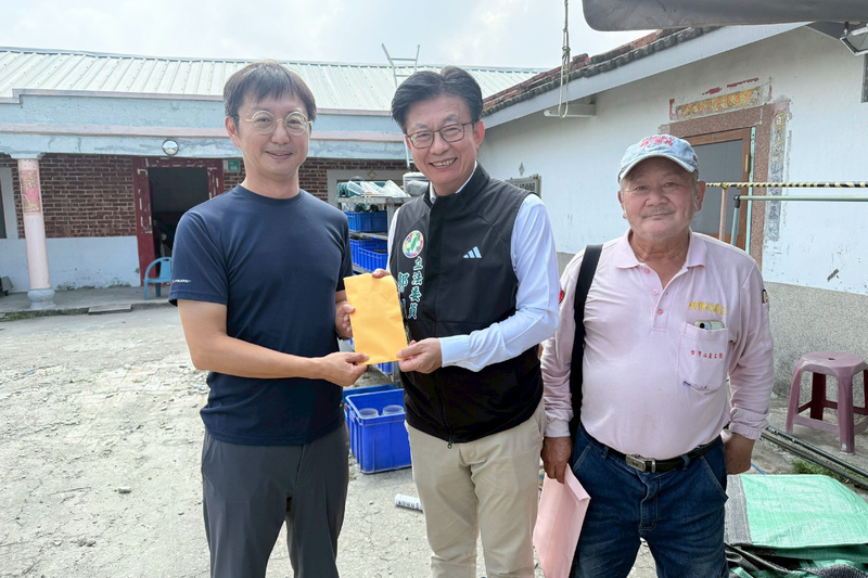 民代跨縣市媒合　台中宮廟捐款助台南風災重建