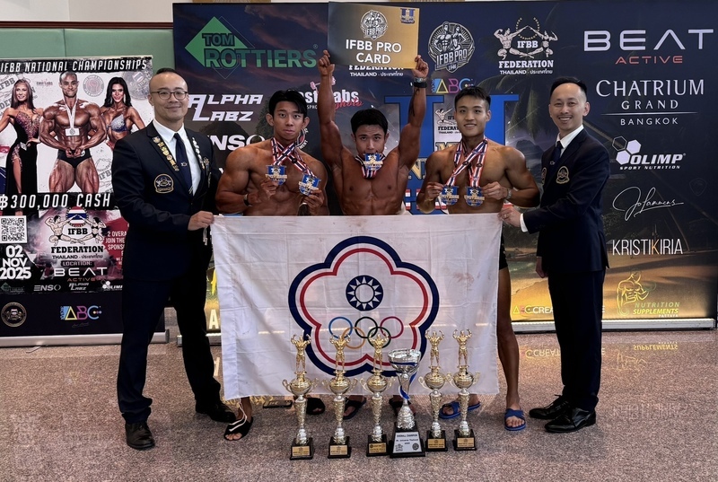 IFBB環球先生健美健身泰國錦標賽　台灣3人摘5金
