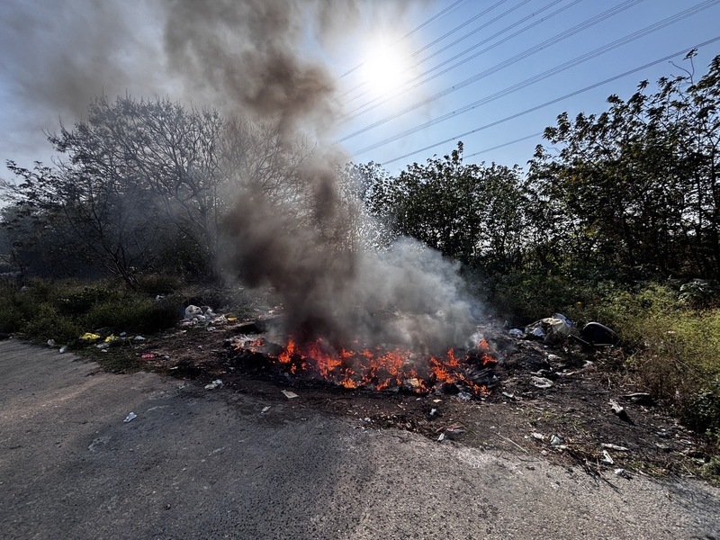 AI偵測空污異常 台中男非法焚燒廢棄物遭查獲