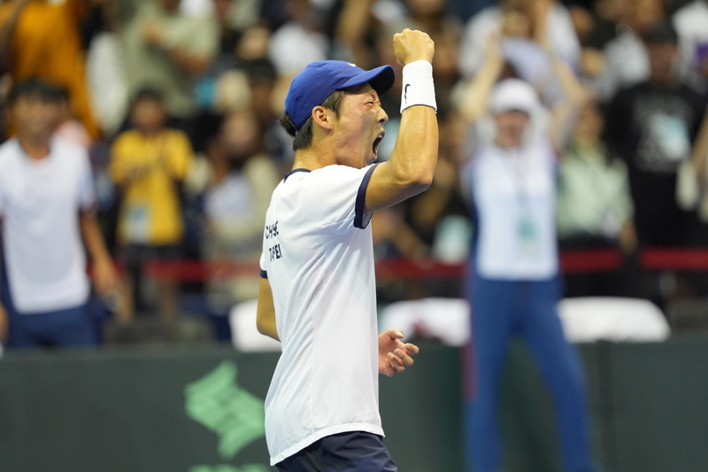 曾俊欣奪台維斯盃主場首勝　助台灣首日扳平挪威