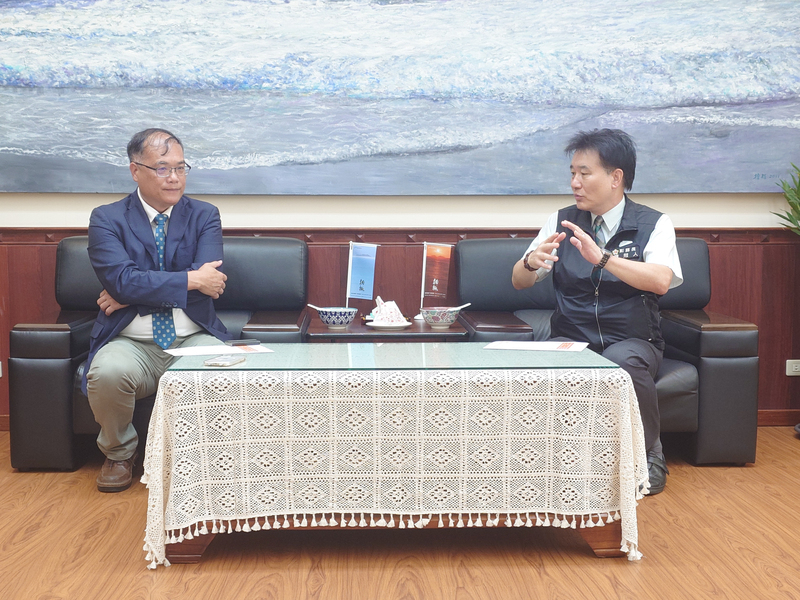 考察交通船「新台馬輪」 金門副縣長李文良抵南竿