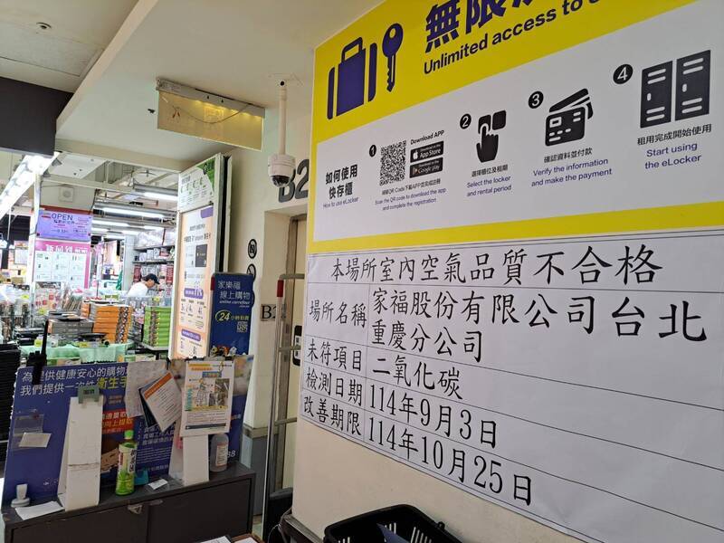 北市稽查室內空品　好市多北投店等2處不合格