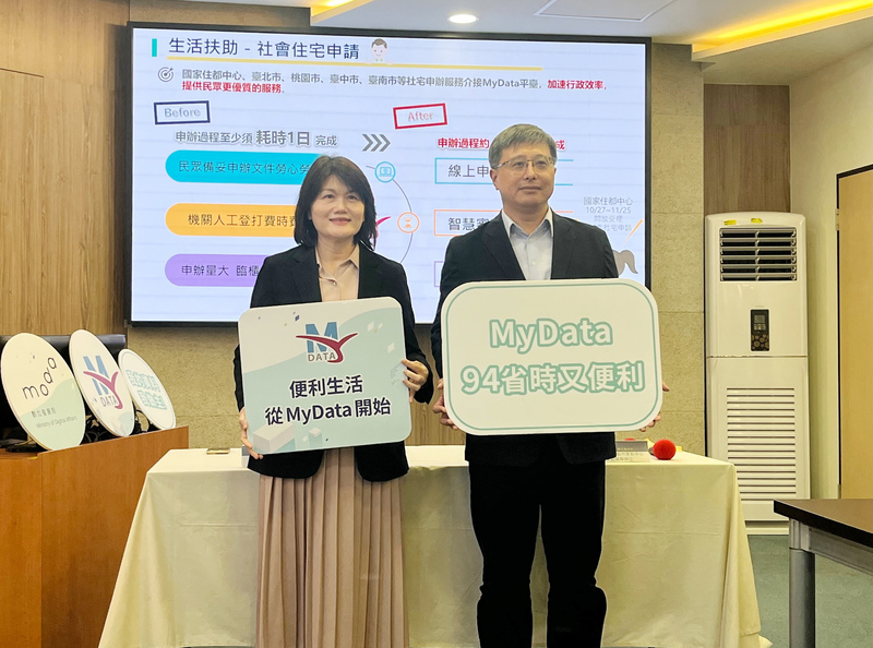 數發部：MyData線上服務915項　可申辦護照、社宅
