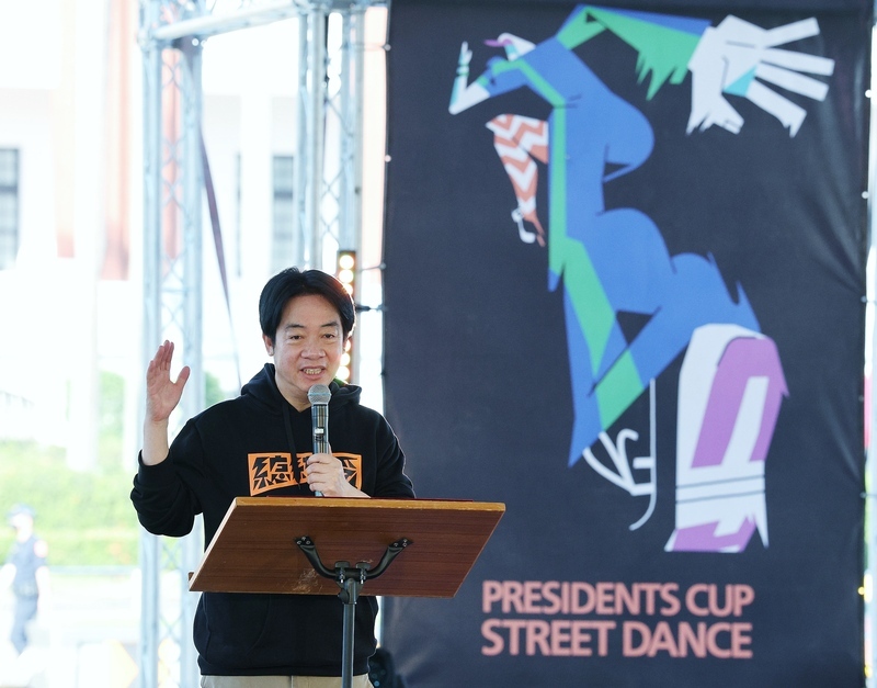 街舞大賽　總統：府前廣場獻給全國人民辦運動賽事