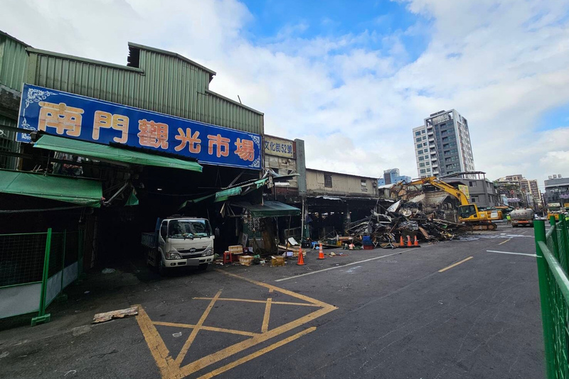 桃園南門市場災損區域展開拆除　採原地復原重建