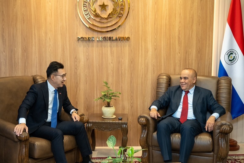 拜會巴拉圭參院議長　江啟臣：台巴邦誼情同家人