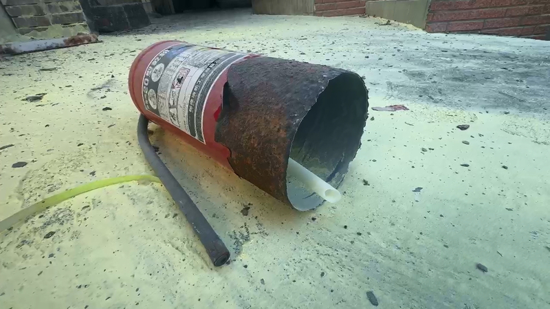 基隆通仁街滅火器再自爆　消防局未列管懷疑遭移置