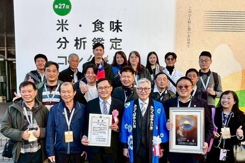 桃園市青農赴日參賽　以「桃園3號」奪稻米金賞獎