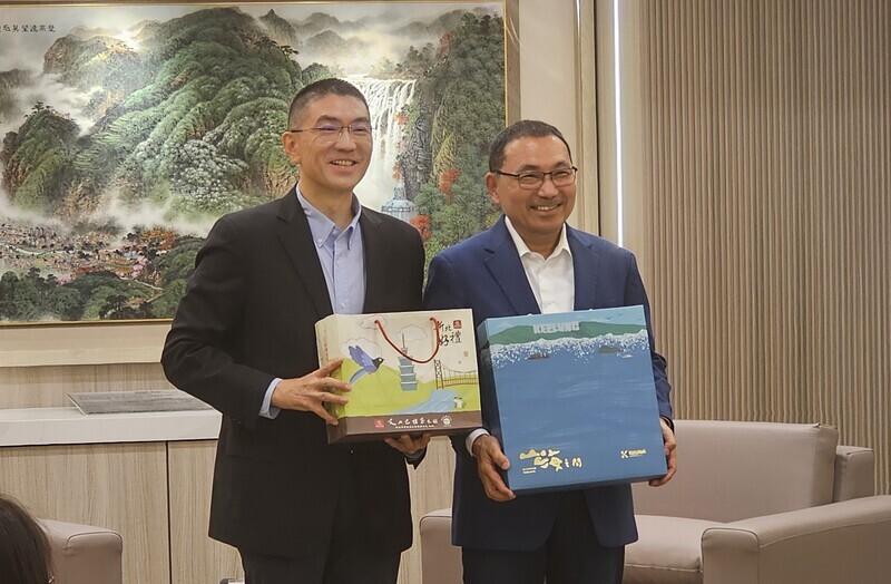 謝國樑到訪　侯友宜：基捷沿線開發讓基隆掌握主導