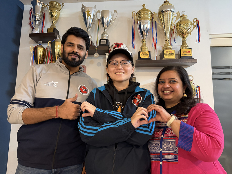 台運動迷赴印度最大足校實習圓夢　翁彤體悟體育價值