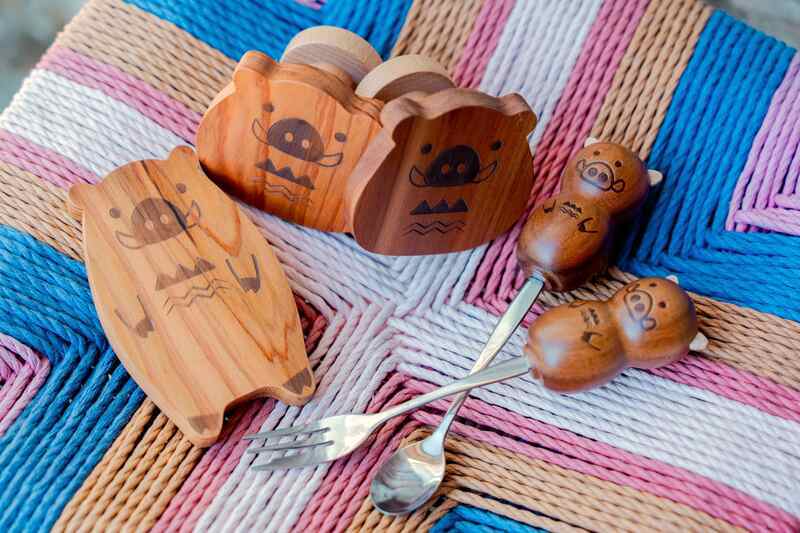 阿里山來吉部落結合國產材及山豬意象　文創3新品