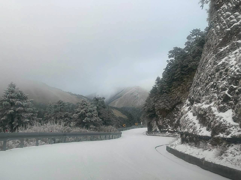 台14甲線及台8線高海拔段恐結冰　夜間預警封閉