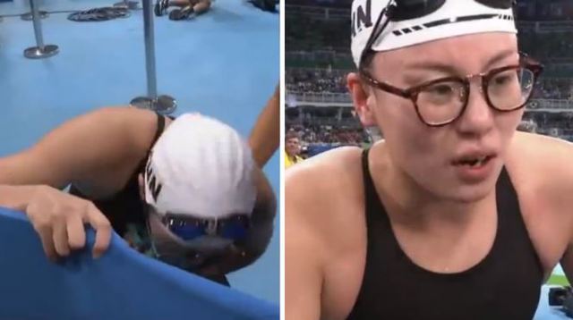 傅園慧例假影響成績惹出話題.（翻攝CCTV）