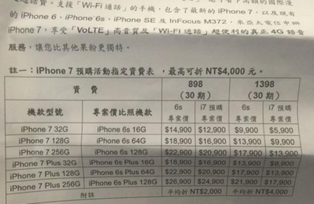 亞太昨天率先公布資費方案，令先其他間電信業者。翻攝畫面。