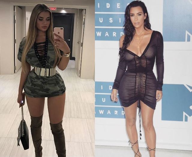 自認比金卡達夏漂亮（翻攝金卡達夏IG)