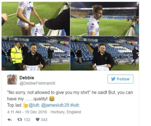 Debbie推特上分享貝拉爾迪的行為.