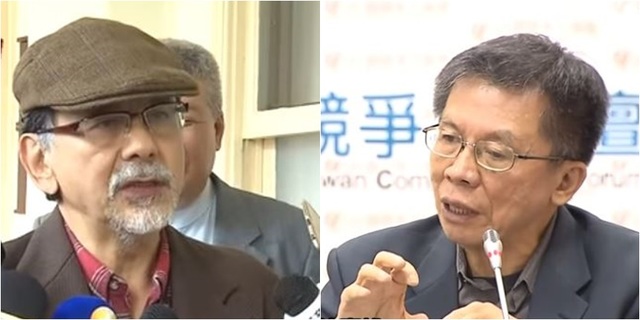 2位民進黨前立委林濁水(左)，沈富雄(右)日前對蔡政府施政提出看法。