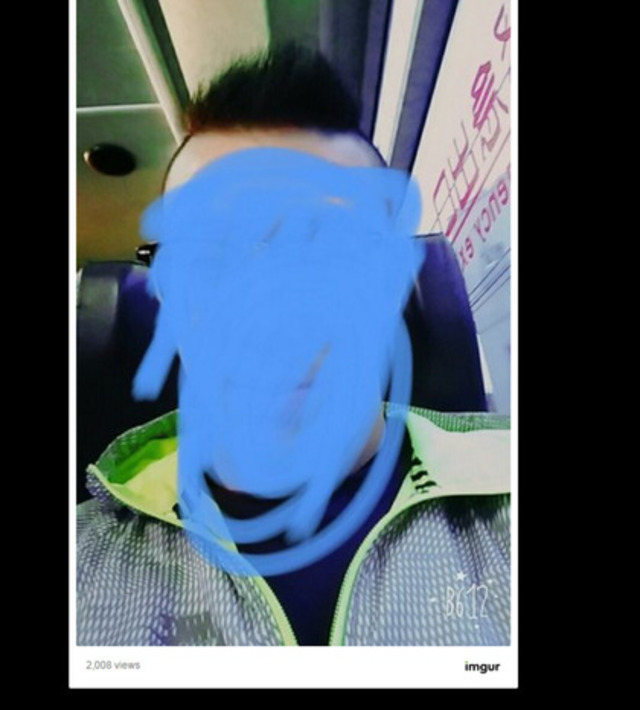 網友剪完頭髮，油頭變永澤頭。翻攝自PTT。