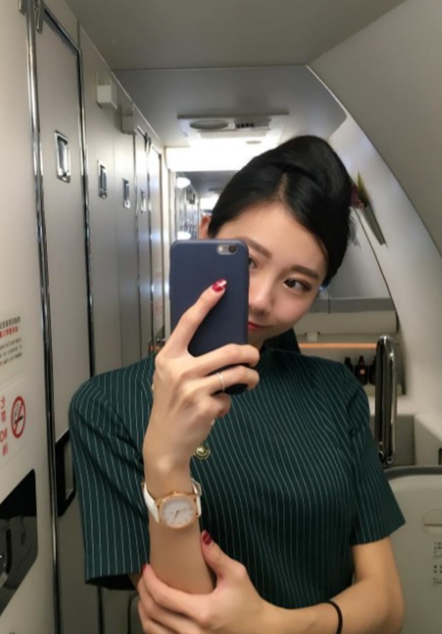 這名長榮空姐被認為像韓星朴信惠