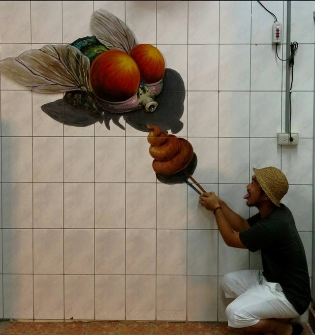 蒼蠅聞大便? 圖片來源:曾進成授權提供