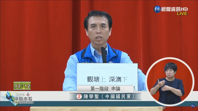 國民黨籍候選人陳學聖。