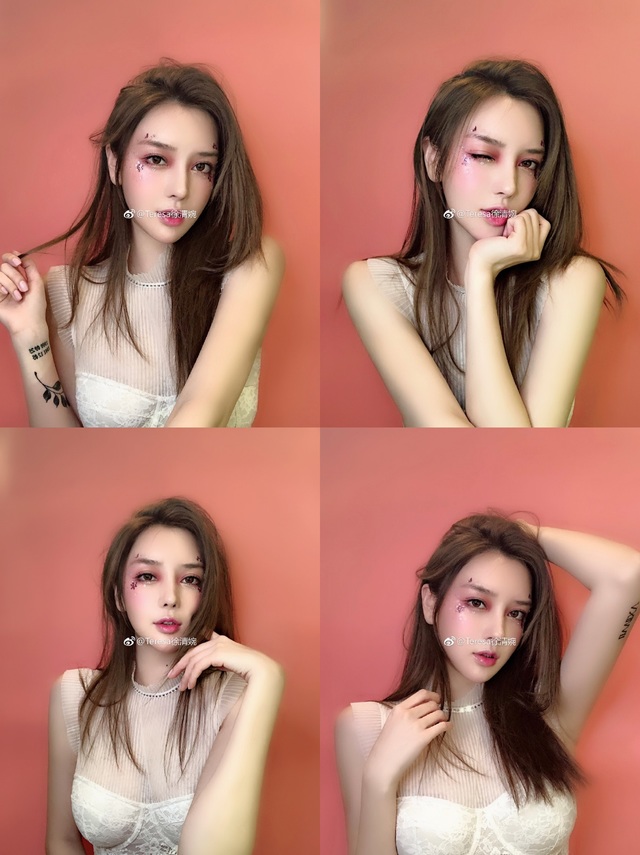 這名女子是上海小有名氣的網紅徐清婉，經常在《抖音》分享短片。(翻攝徐清婉微博)