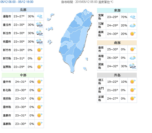 (翻攝中央氣象局)