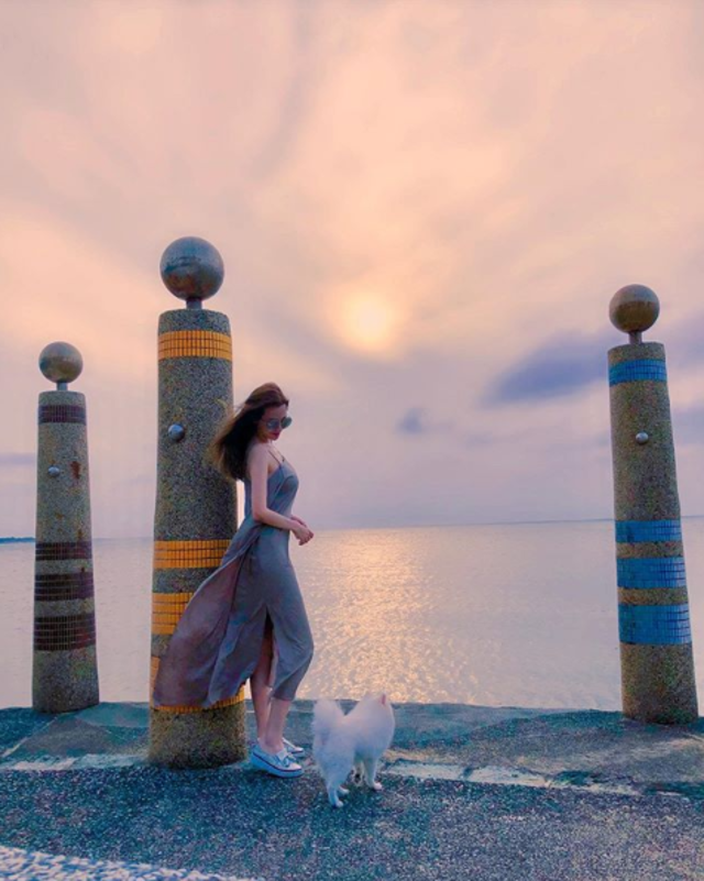 Lucy經常帶著紀言愷的愛犬入鏡。(翻攝自Lucy倪千凌IG)