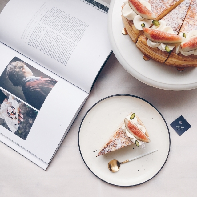 白乳酪無花果千層蛋糕。(翻攝自時飴approprié官網)