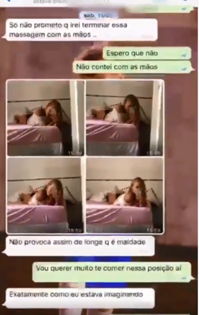 內馬爾與該名女網友的對話中，不乏女網友的性感照。(圖/內馬爾IG)