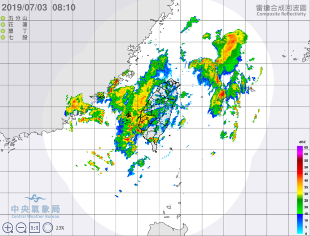 各地降雨機率可以來到70、80％以上。(氣象局提供)